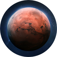MARS: the fiery red planet represents our drive, energy, passion