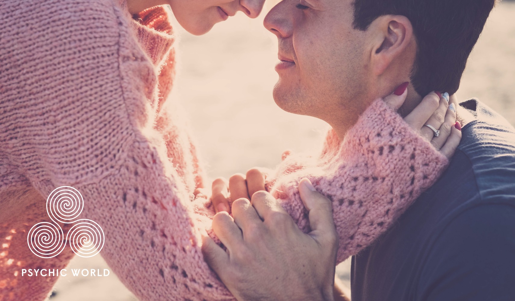 man and woman in love and hugging each other